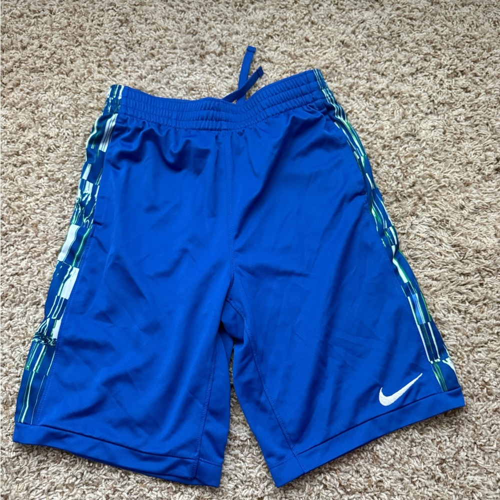 Nike Kids Electric Blue Shorts with Patterned Sides